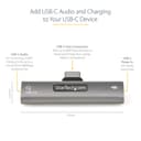 StarTech.com USB C Audio & Charge Adapter, USB-C Audio Adapter with USB-C Audio Headphone/Headset Port and 60W USB Type-C Power Delivery Pass-through Charger, For USB-C Phone/Tablet/Laptop - USB-C Audio/Charging (CDP2CAPDM) - Docking station - USB-C thumbnail 8