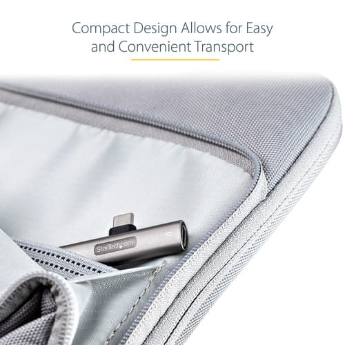 StarTech.com USB C Audio & Charge Adapter, USB-C Audio Adapter with USB-C Audio Headphone/Headset Port and 60W USB Type-C Power Delivery Pass-through Charger, For USB-C Phone/Tablet/Laptop - USB-C Audio/Charging (CDP2CAPDM) - Docking station - USB-C — view 10