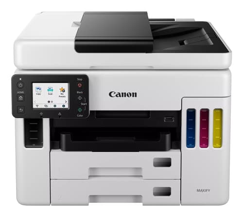 Canon MAXIFY GX7050 GX 7050 - Multifunction printer - colour - inkjet - refillable - Legal (216 x 356 mm)/A4 (210 x 297 mm) (original) - A4/Legal (media) - up to 24 ipm (printing) - 600 sheets - 33.6 Kbps - USB 2.0, LAN, Wi-Fi(n), USB host