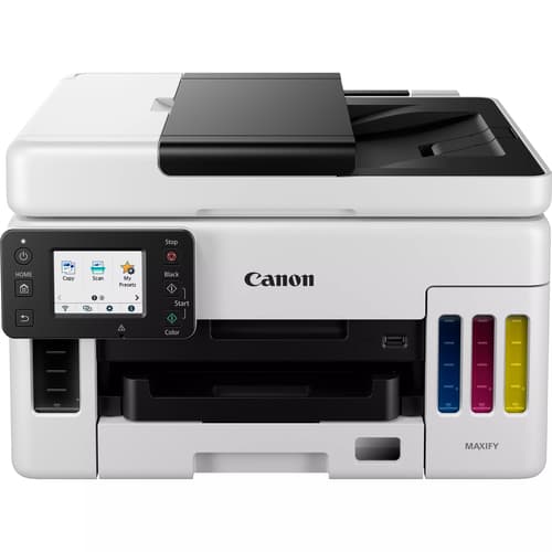 Canon MAXIFY GX6050 GX 6050 - Multifunction printer - colour - inkjet - refillable - Legal (216 x 356 mm)/A4 (210 x 297 mm) (original) - A4/Legal (media) - up to 24 ipm (printing) - 350 sheets - USB 2.0, LAN, Wi-Fi(n), USB host