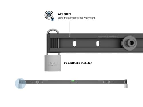 *Non Cancellable/Non Returnable (NCNR)* M UNIVERSAL WALLMOUNT BLACK LARGE — view 14