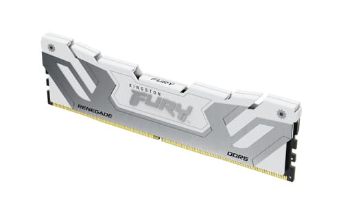 Kingston FURY Renegade - DDR5 - module - 24 GB - DIMM 288-pin - 4200 MHz / PC5-67200 - CL40 - 1.45 V - unbuffered - on-die ECC - white, silver