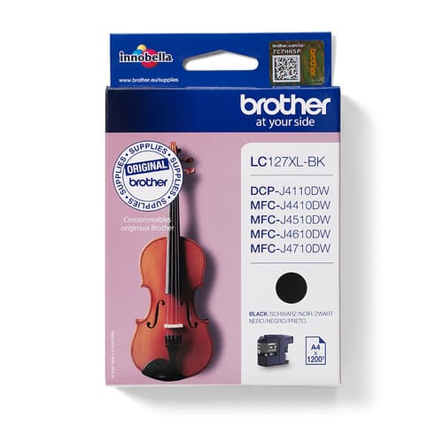 Brother LC127XLBK - Super High Yield - black - original - ink cartridge - for Brother DCP-J4110DW, MFC-J4410DW, MFC-J4510DW, MFC-J4610DW, MFC-J4710DW