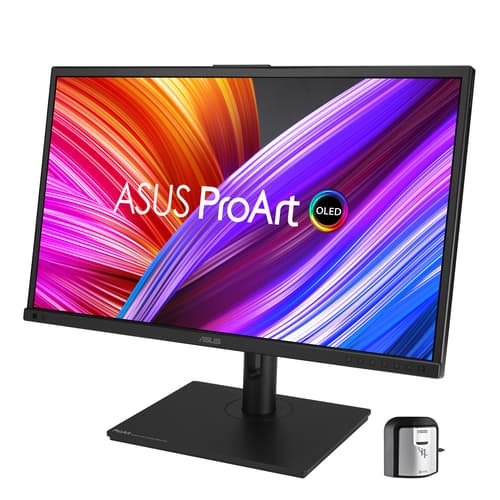 ASUS ProArt OLED PA27DCE-K - OLED monitor - 27" (26.9" viewable) - 3840 x 2160 4K @ 60 Hz - 350 cd/m� - 1000000:1 - HDR10, HLG - 3xHDMI, DisplayPort, USB-C - speakers - black — view 6