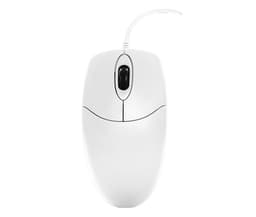 Active Key AK-PMJ1 - Mouse - washable - right and left-handed - optical - 2 buttons - wired - USB 2.0 - white