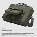 HP - Notebook carrying case - modular - 15.6" - grey, green thumbnail 8