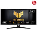ASUS TUF Gaming VG34VQ3B - LED monitor - gaming - curved - 34" - 3440 x 1440 WQHD @ 180 Hz - VA - 400 cd/m� - 4000:1 - DisplayHDR 400 - 1 ms - 2xHDMI, 2xDisplayPort - speakers - black thumbnail 1