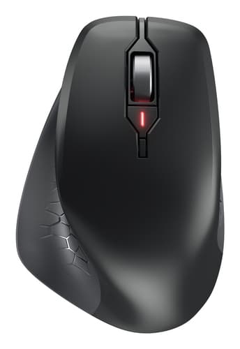 CHERRY STREAM MOUSE COMFORT - Mouse - ergonomic - right-handed - optical - 6 buttons - wireless - 2.4 GHz - USB wireless receiver - black — view 1