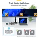 StarTech.com - Docking station - for laptop - USB-C 3.2 Gen 2 - 2 x DP, HDMI - 1GbE thumbnail 3