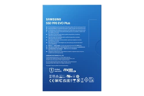 Samsung 990 EVO Plus MZ-V9S2T0 - SSD - encrypted - 4 TB - internal - M.2 2280 - PCIe 5.0 x2 (NVMe) - 256-bit AES - TCG Opal Encryption 2.0 — view 7