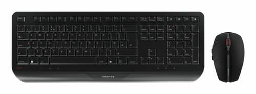 CHERRY GENTIX DESKTOP - Keyboard and mouse set - wireless - 2.4 GHz - UK - black