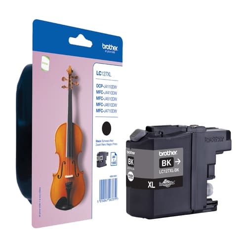 Brother LC127XLBK - Super High Yield - black - original - blister - ink cartridge - for Brother DCP-J4110DW, MFC-J4410DW, MFC-J4510DW