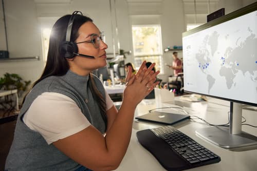 Poly Voyager Focus 2 - Customer Special 1 - headset - on-ear - Bluetooth - wireless - active noise cancelling - USB-C via Bluetooth adapter - black — view 11