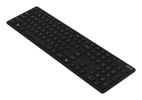 ASUS - Keyboard and mouse set - wireless - 2.4 GHz - QWERTY - UK - black — view 7