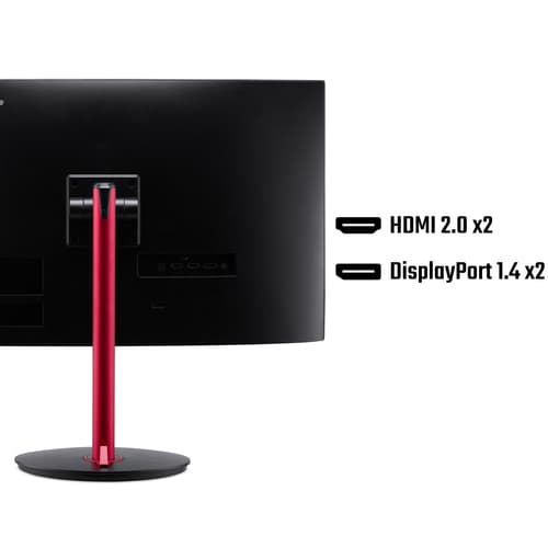 Acer Nitro KG2 Nitro XZ272S3 Curved Gaming Monitor - 27, 1500R, Full HD, 180Hz, 1ms, FreeSync Premium, DisplayHDR 400, HDMI & DP" — view 8