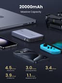 Ugreen 25188 Power Bank 20000 mAh Grey thumbnail 6