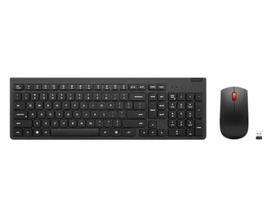 Lenovo Essential Wireless Combo Gen 2 - Keyboard and mouse set - wireless - 2.4 GHz - QWERTY - UK - black