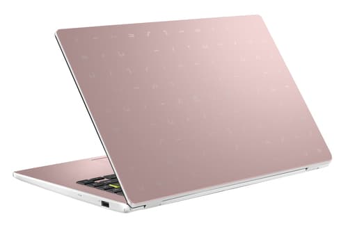 ASUS Vivobook Go 14 E410KA-EK592WS - 180-degree hinge design - Intel Celeron - N4500 / up to 2.8 GHz - Win 11 Home in S mode - UHD Graphics - 4 GB RAM - 128 GB eMMC - 14" 1920 x 1080 (Full HD) - Wi-Fi 5 - rose pink — view 3