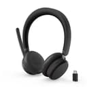 Lenovo 6550 - Headset - on-ear - Bluetooth - wireless - active noise cancelling - black - Certified for Microsoft Teams thumbnail 11