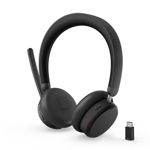 Lenovo 6550 - Headset - on-ear - Bluetooth - wireless - active noise cancelling - black - Certified for Microsoft Teams — view 12