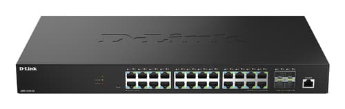 D-Link DMS 1250-28 - Switch - L2+ - smart - 24 x 10/100/1000/2.5G + 4 x 10 Gigabit SFP+ - desktop