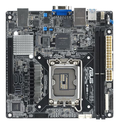 ASUS P13R-I - Motherboard - mini ITX - LGA1700 Socket - C262 Chipset - USB 3.2 Gen 1, USB 3.2 Gen 2 - Gigabit LAN - onboard graphics — view 4