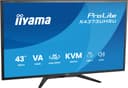 iiyama ProLite X4373UHSU-B2 - LED monitor - 43" (42.5" viewable) - 3840 x 2160 4K @ 60 Hz - VA - 450 cd/m� - 4000:1 - HDR10 - 3 ms - 2xHDMI, DisplayPort - speakers - matte, black thumbnail 3