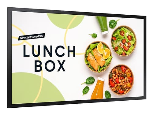 Samsung OM32DX - 32" Diagonal Class OMDX Series LED-backlit LCD display - digital signage outdoor - full sun - Tizen OS - 1080p 1920 x 1080 - Edge LED - black — view 6