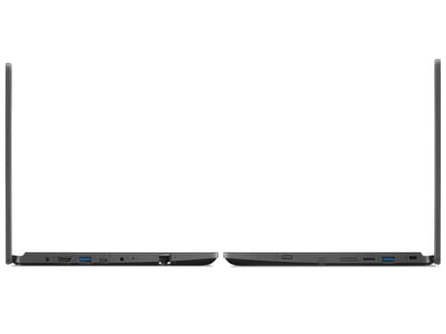 Acer TravelMate B3 TMB311-32 - 180-degree hinge design - Intel Celeron - N5100 / up to 2.8 GHz - Win 11 Pro Education - UHD Graphics - 4 GB RAM - 64 GB eMMC - 11.6" IPS 1366 x 768 - Gigabit Ethernet - Wi-Fi 6 - shale black - kbd: UK — view 10