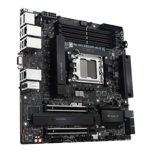 ASUS Pro WS B850M-ACE SE - motherboard - micro ATX - Socket AM5 - AMD B850 — view 4