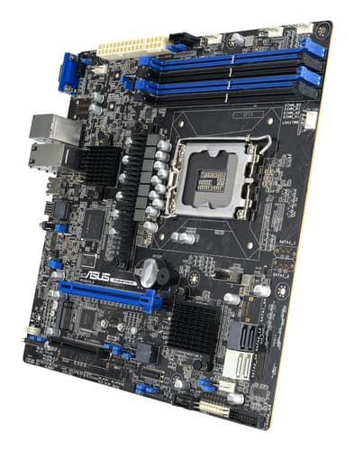 ASUS P13R-M/10G-2T - Motherboard - micro ATX - LGA1700 Socket - C262 Chipset - USB-C 3.2 Gen2, USB 3.2 Gen 1 - 2 x 10 Gigabit LAN - onboard graphics — view 3