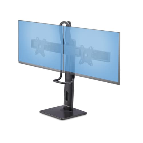 StarTech.com Crossbar Dual Monitor Desk Stand, Double 27inch Screens/VESA