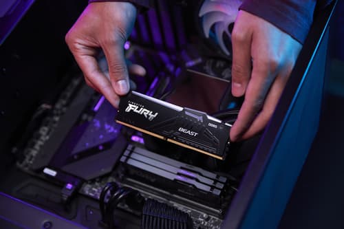 Kingston FURY Beast - DDR5 - module - 32 GB - DIMM 288-pin - 2800 MHz / PC5-44800 - CL36 - 1.25 V - unbuffered - on-die ECC - black — view 14