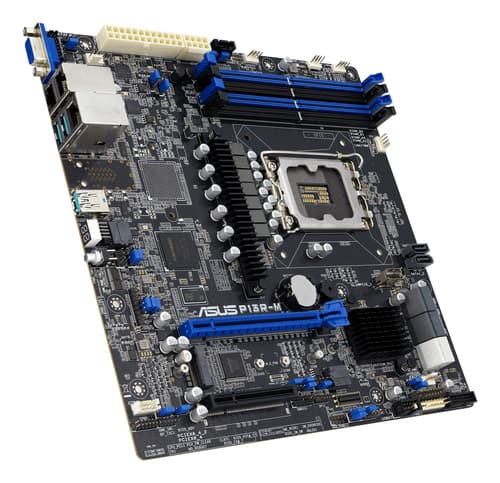 ASUS P13R-M - Motherboard - micro ATX - LGA1700 Socket - C262 Chipset - USB 3.2 Gen 1, USB 3.2 Gen 2 - Gigabit LAN - onboard graphics (CPU required) — view 3