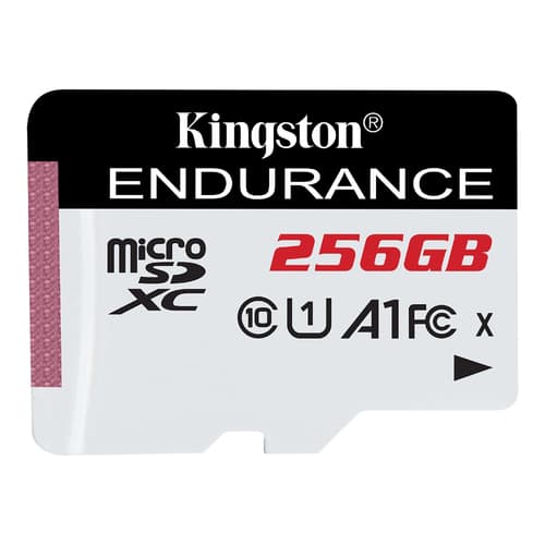Kingston High Endurance - Flash memory card - 256 GB - A1 / UHS-I U1 / Class10 - microSDXC UHS-I U1 — view 1