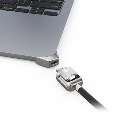 Compulocks Ledge Lock Adapter for MacBook Air 15" M2-M4 with Keyed Cable Lock Silver - System security kit - key lock - for Apple MacBook Air (15.3 in, M2, Mid 2023)