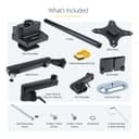 StarTech.com Desk Mount Monitor Arm with 2x USB 3.0 ports, Pole Mount Full Motion Single Arm Monitor Mount up to 17.6lbs/8kg VESA Display, Ergonomic Articulating Monitor Arm, Clamp/Grommet