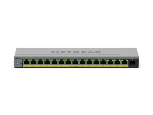 NETGEAR Easy Smart GS116EPP - Switch - L3 - smart - 1 x 10/100/1000 + 15 x 10/100/1000 (PoE+) - desktop, wall-mountable - PoE+ (231 W) — view 6