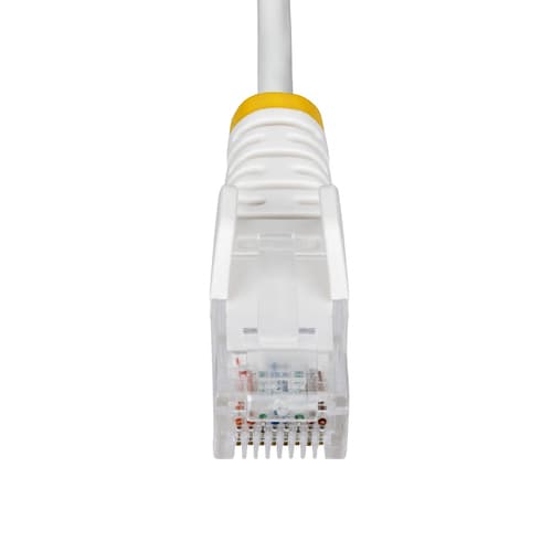 StarTech.com - Patch cable - RJ-45 (M) to RJ-45 (M) - 3.6 mm - UTP - CAT 5/5e/6 - IEEE 802.3bt - halogen-free, snagless, straight - white — view 5