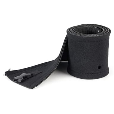 StarTech.com 40" (1m) Neoprene Cable Management Sleeve with Zipper & Buckle, 1.2" (3cm) Diameter, Computer/PC Power/Network/AV Cord Cover/Manager, Flexible Cable Organizer Wrap, Black - Cable Manager Sleeve (WKSTNCMZP) - Cable management sleeve - black - 1 m