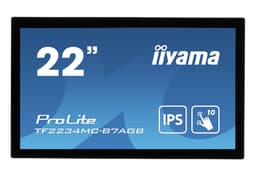 iiyama ProLite TF2234MC-B7AGB - LED monitor - 22" (21.5" viewable) - open frame - touchscreen - 1920 x 1080 Full HD (1080p) @ 60 Hz - IPS - 350 cd/m� - 1000:1 - 8 ms - HDMI, VGA, DisplayPort - black