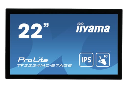 iiyama ProLite TF2234MC-B7AGB - LED monitor - 22" (21.5" viewable) - open frame - touchscreen - 1920 x 1080 Full HD (1080p) @ 60 Hz - IPS - 350 cd/m� - 1000:1 - 8 ms - HDMI, VGA, DisplayPort - black