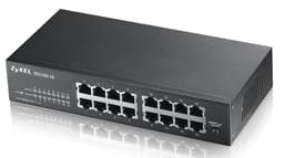 Zyxel GS1100 Series GS1100-16 - Switch - unmanaged - 16 x 10/100/1000 - desktop, rack-mountable, wall-mountable