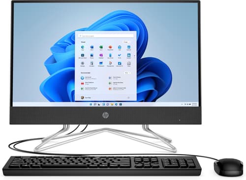 HP 200 G4 - All-in-one Core i3 10110U / up to 4.1 GHz - RAM 8 GB - SSD 256 GB - NVMe - DVD-Writer - UHD Graphics - Gigabit Ethernet - Win 11 Pro - monitor: LED 21.5" 1920 x 1080 (Full HD) @ 60 Hz