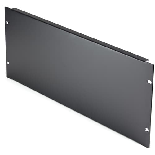 StarTech.com 4U Blank Panel for 19 inch Rack, Rack Mount Blanking Panel for Server/Network Racks & Cabinets, 4RU Rackmount Filler Panel/Spacer/Plates, Solid Panel, Cold-Rolled Steel, Black - 4U Blanking Panel (RKPNL4U) - Rack blanking panel - black - 4U - 19