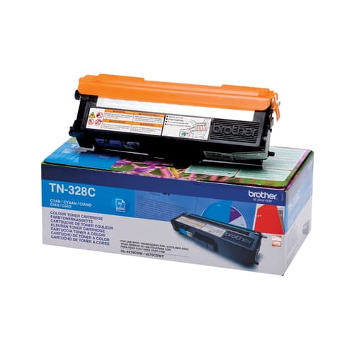 Brother TN328C - Cyan - original - toner cartridge - for Brother DCP-9270CDN, HL-4570CDW, HL-4570CDWT, MFC-9970CDW