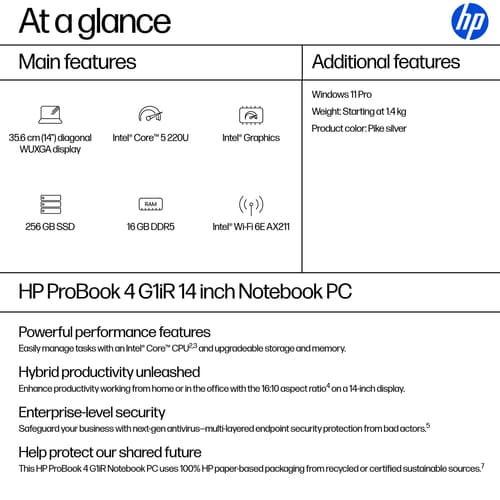 HP PB4 G1A 14 R5-220U 16/256 AI W11P — view 5
