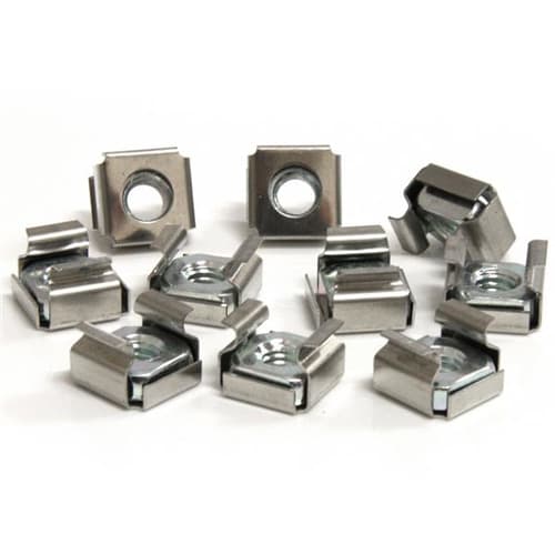 StarTech.com 50 Pkg M6 Cage Nuts for Server Rack Cabinet - Rack nuts (pack of 50) - CABCAGENUTS6 - Rack nuts (pack of 50) - for P/N: RACK-21U-20-WALL-OA, RACK-24U-20-WALL-OA, RK12OD2, SHELF-2U-20-CENTER-V — view 3