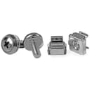 StarTech.com M5 Mounting Screws and Cage Nuts for Server Rack Cabinet - Pack of 50 Server Rack Screws (CABSCREWM5) - Rack screws and nuts (pack of 50) - for P/N: RACK-21U-20-WALL-OA, RACK-24U-20-WALL-OA, RK12OD2, SHELF-2U-20-CENTER-V thumbnail 1