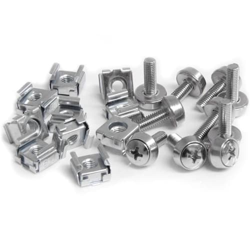 StarTech.com M5 Mounting Screws and Cage Nuts for Server Rack Cabinet - Pack of 50 Server Rack Screws (CABSCREWM5) - Rack screws and nuts (pack of 50) - for P/N: RACK-21U-20-WALL-OA, RACK-24U-20-WALL-OA, RK12OD2, SHELF-2U-20-CENTER-V — view 3
